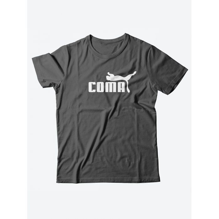 Оригинальные футболки для мужчин с принтом Coma/Качественные из 100% хлопка