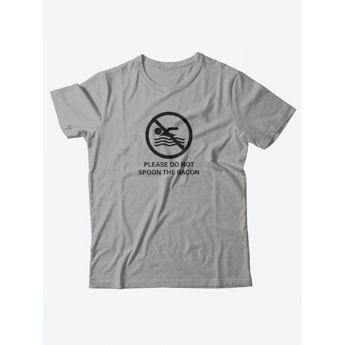 Прикольные надписи на футболках для мужчин / Оригинальные мужские футболки Please do not spoon