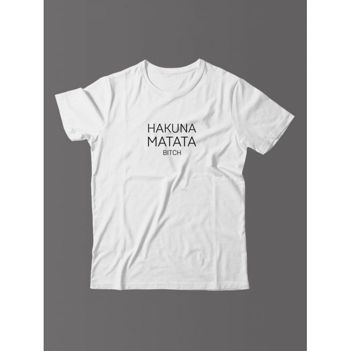 Мужская футболка с прикольной надписью "Hakuna"/Оригинальная, модная и смешная с принтом