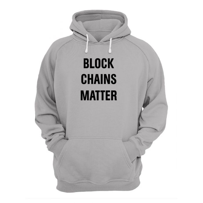 Женское худи со смешным принтом "Block Chains Matter"/ Забавный принт