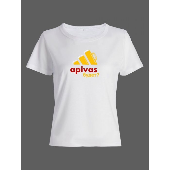 Женская футболка со смешной надписью "apivas будет"/Смешная