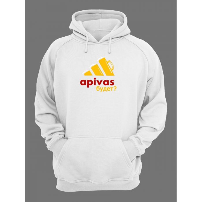 Худи женское оверсайз с принтом apivas