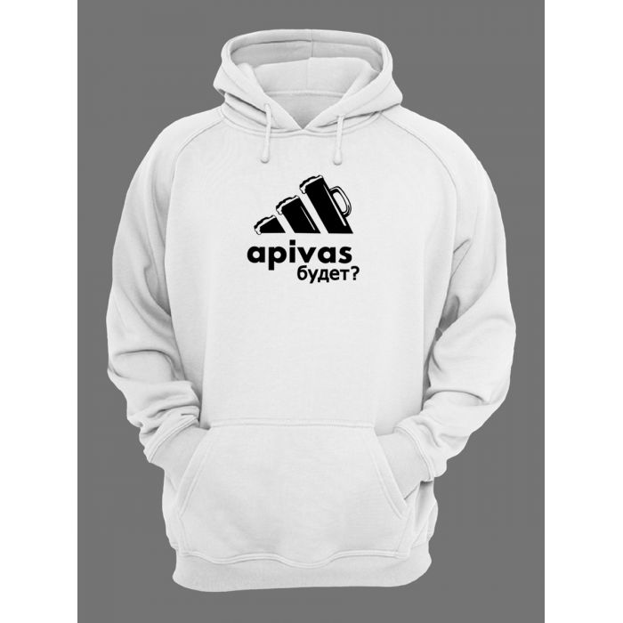 Худи женское оверсайз с принтом apivas