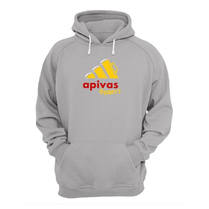 Худи женское оверсайз с принтом apivas