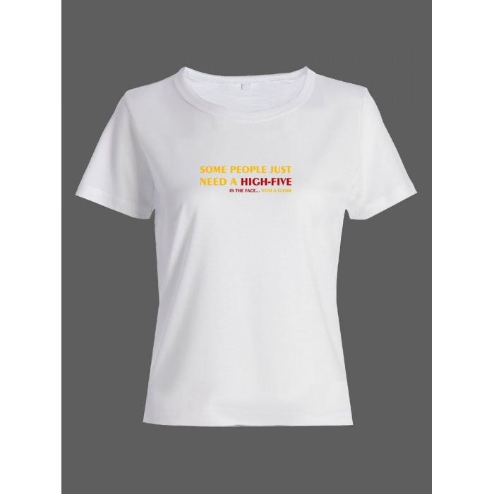 Женская футболка со смешной надписью "Some people just need"/Смешная
