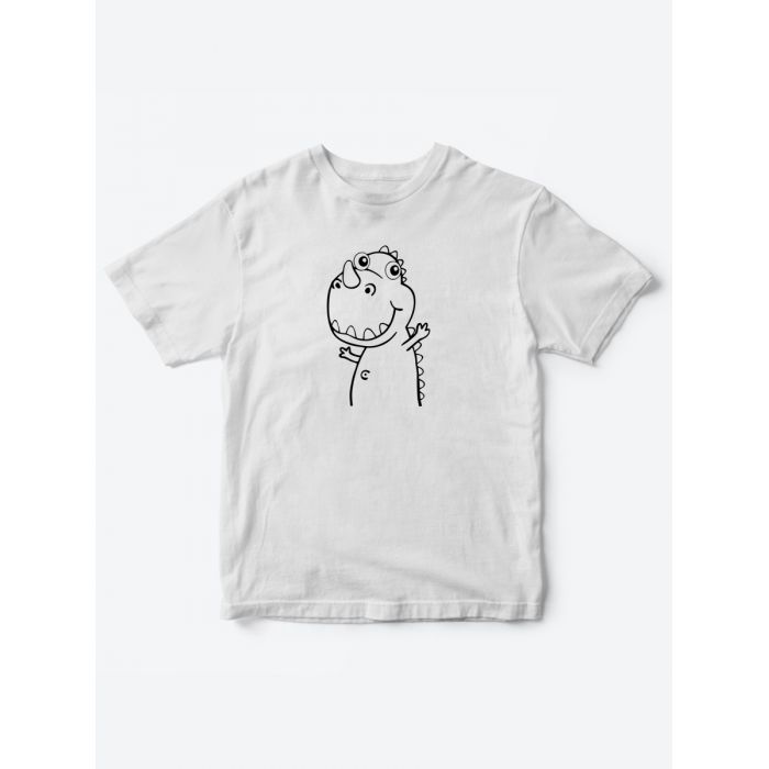 Прикольные футболки для мальчика и для девочки Динозаврик | Клевые детские футболки с принтами