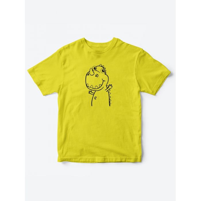 Прикольные футболки для мальчика и для девочки Динозаврик | Клевые детские футболки с принтами