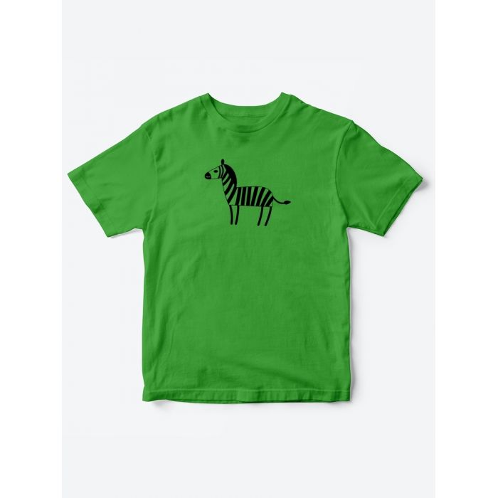 Детские футболки для мальчика и девочки с надписью Зебра / Качественная детская одежда с принтом