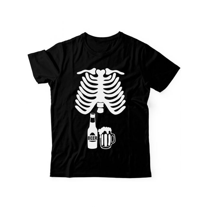 Прикольная футболка с принтом "Скелет" | Мужская оригинальная и стильная футболка