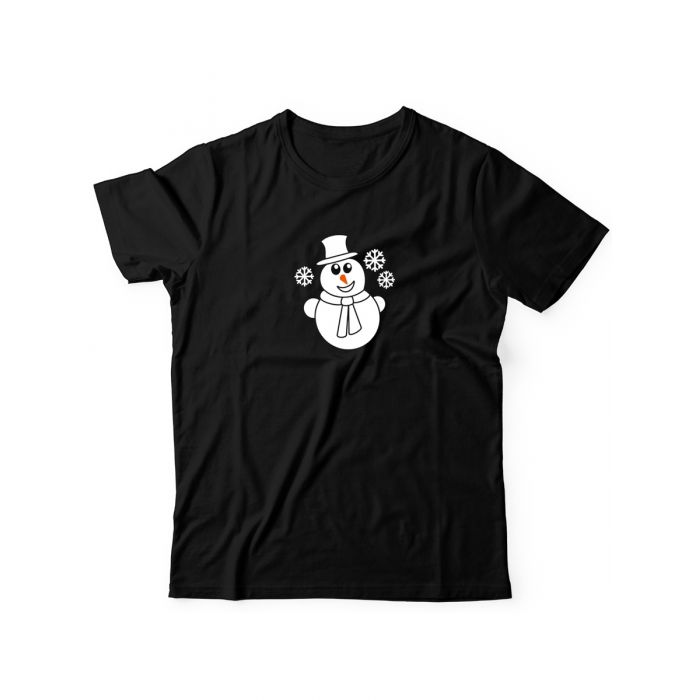 Прикольная футболка с принтом Снеговик | Мужская оригинальная и стильная футболка