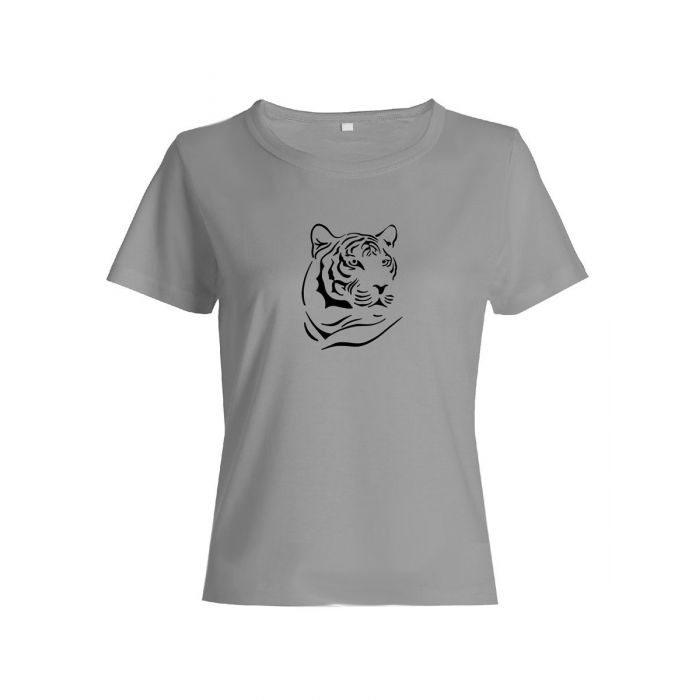 Прикольная футболка с принтом Тигр | Женская оригинальная и стильная футболка
