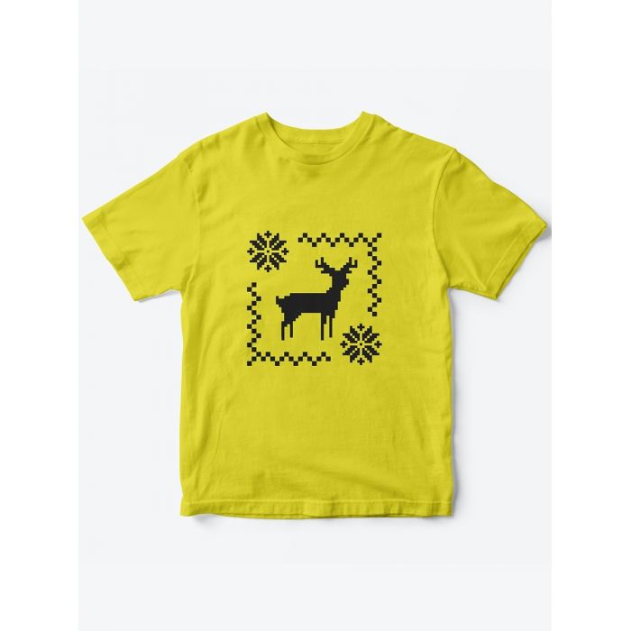 Детская футболка с рисунком Оленятко | Футболка для детей с прикольным принтом