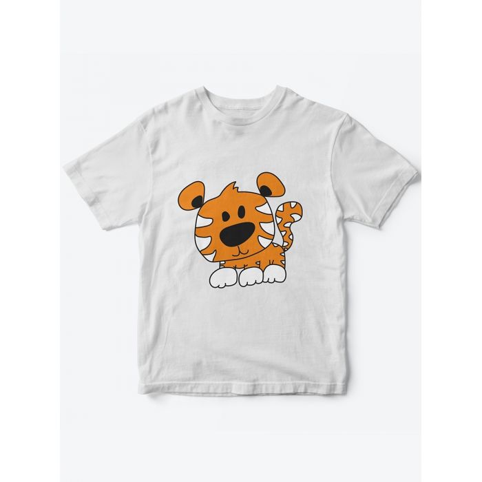 Детская футболка с рисунком Тигренок  | Футболка для детей с прикольным принтом