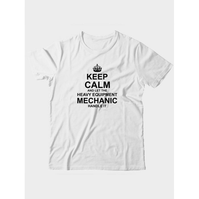 Прикольная футболка с принтом Keep calm and let heave equipment | Оригинальная и стильная футболка
