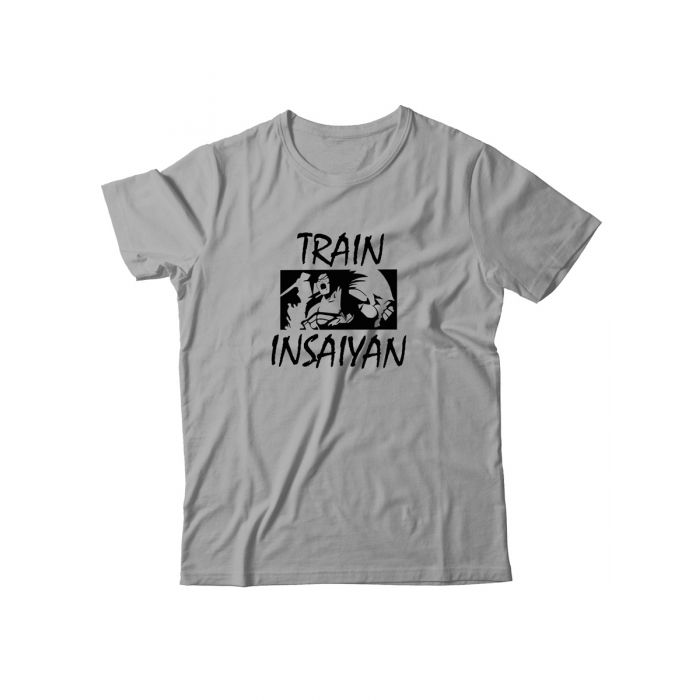 Мужская футболка для тренировок спорта и на каждый день с рисунком Train insaiyan