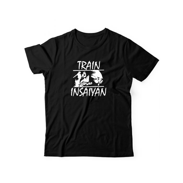 Мужская футболка для тренировок спорта и на каждый день с рисунком Train insaiyan