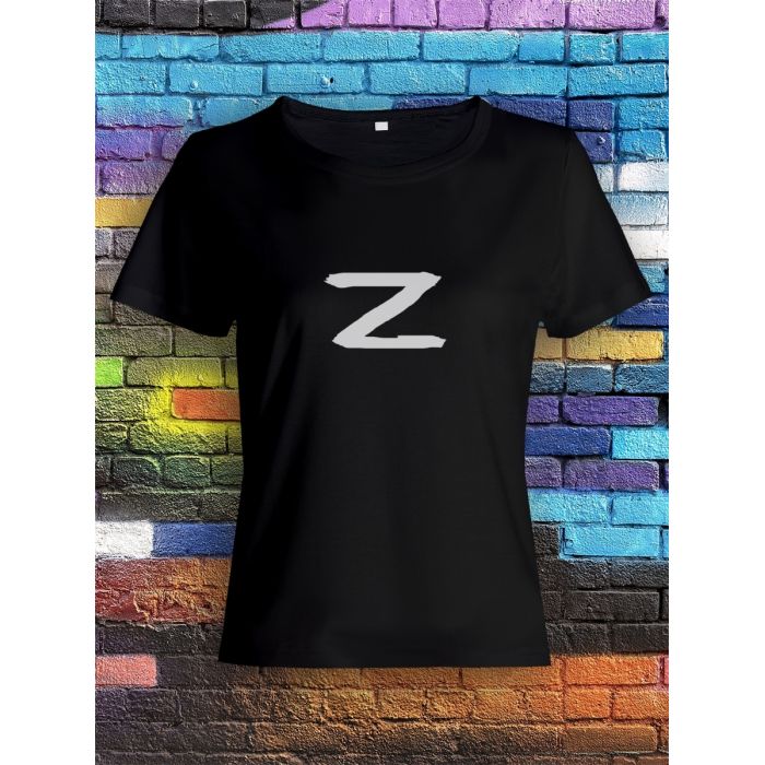 Женская футболка с буквой Z / Футболка с принтом Z для женщин