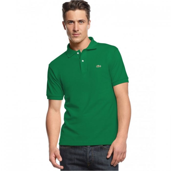 Polo Lacoste зеленая